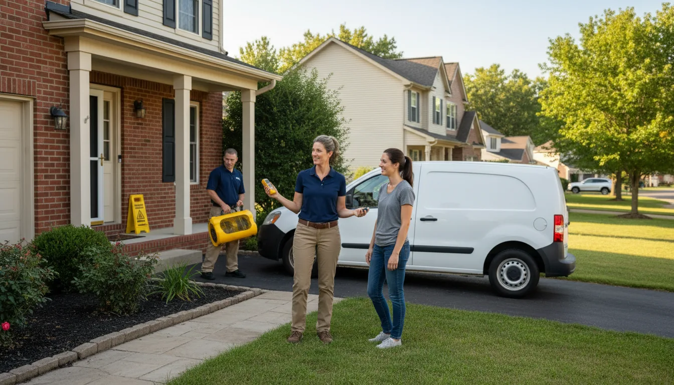 Residential water damage restoration in Woodbury, VT